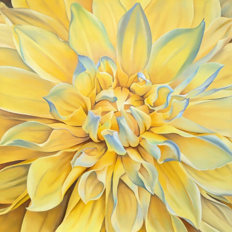 Falls Church Arts: Dane Hamblin’s “Dahlia” Wins Juror’s Choice Award in ‘Flora and Fauna’ Show